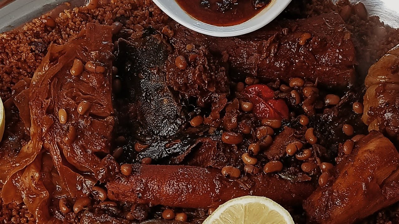 Thiébou guedj, niébé, kéthiakh /Riz au poisson séché aux haricots