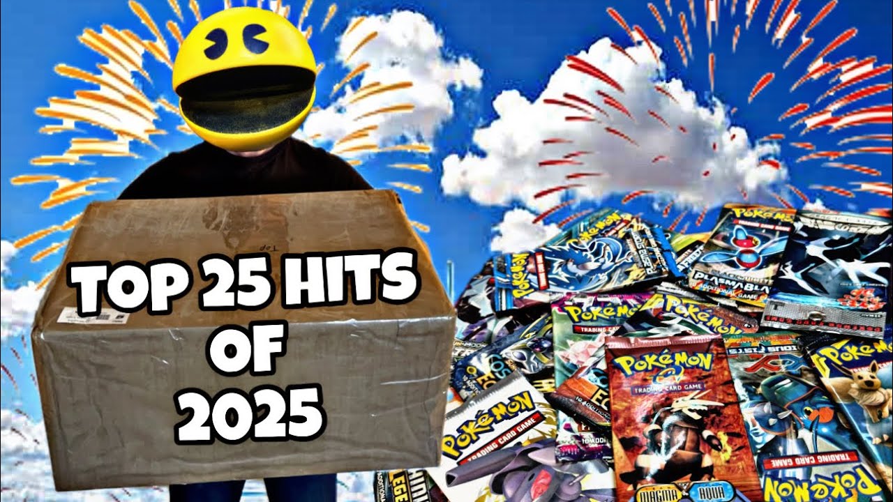 Топ-25 хитов 2025 года! Открытие винтажных покемонов + празднование! #pokemon #reaction #opening ...