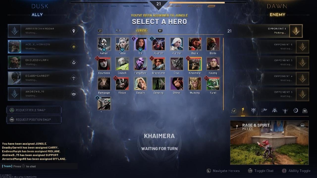 Predecessor Khaimera new patch op
