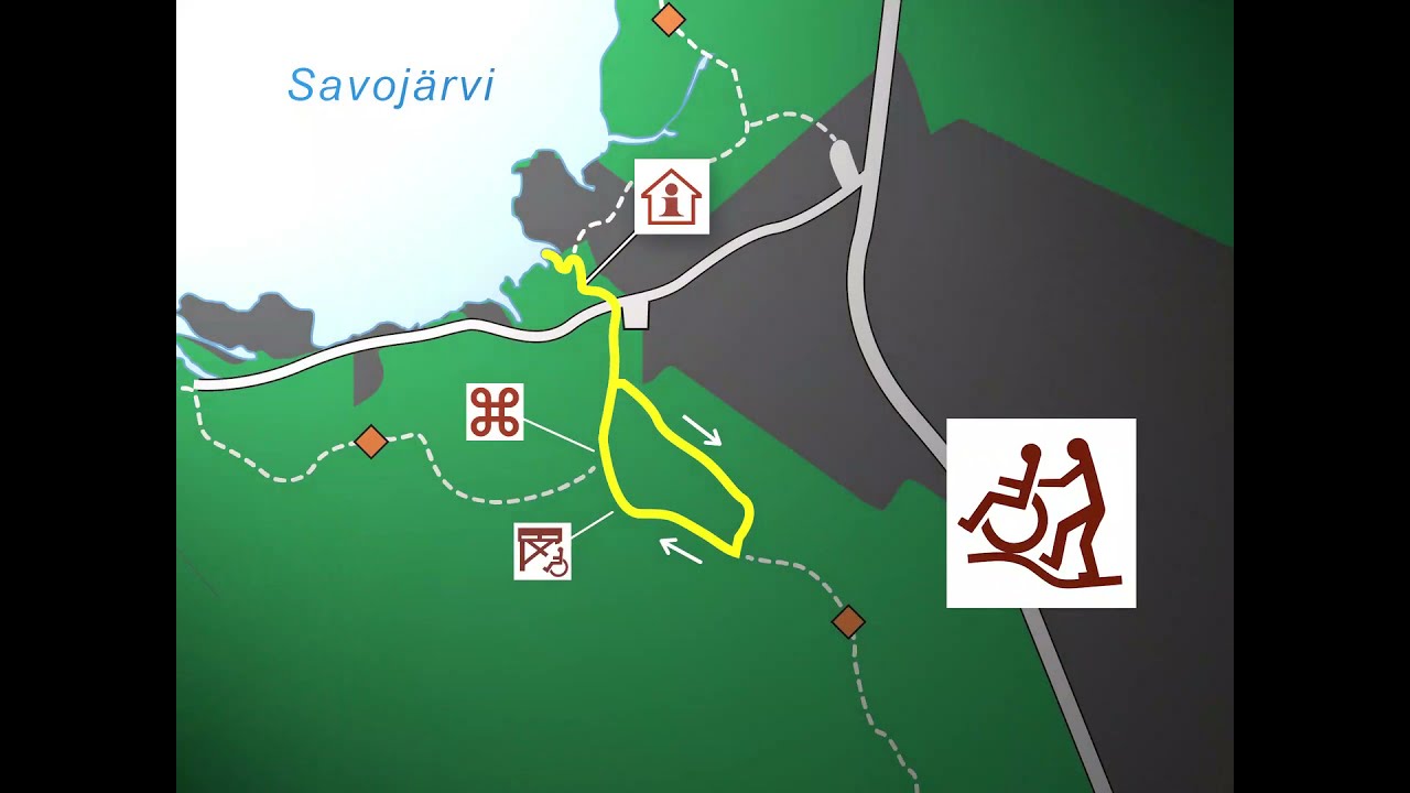 Karpalopolku 1,7 km, vaativa esteetön luontoreitti, Kurjenrahkan kansallispuisto