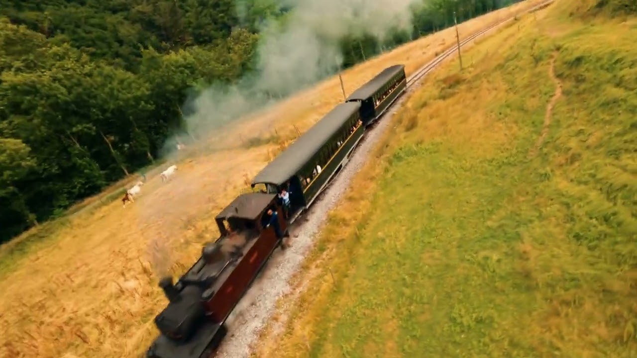 Steam Train FPV Drone Footage | Azpeitia, Basque Country