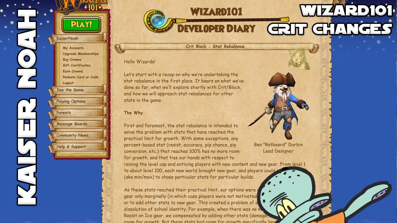 NEW Wizard101 Stat Change Update *Important!*
