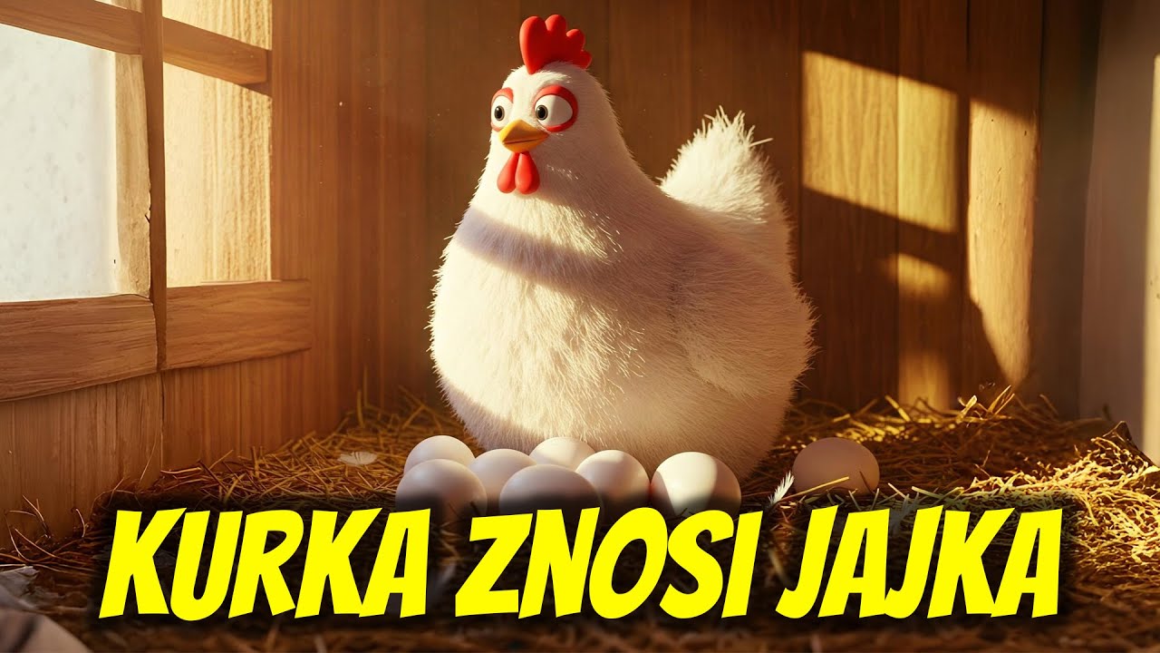 KURKA ZNOSI JAJKA 🐔🐣 - WESOŁA PIOSENKA DLA DZIECI O KURZE ZNOSZĄCEJ JAJA - KOCIE MELODIE 😸🎶