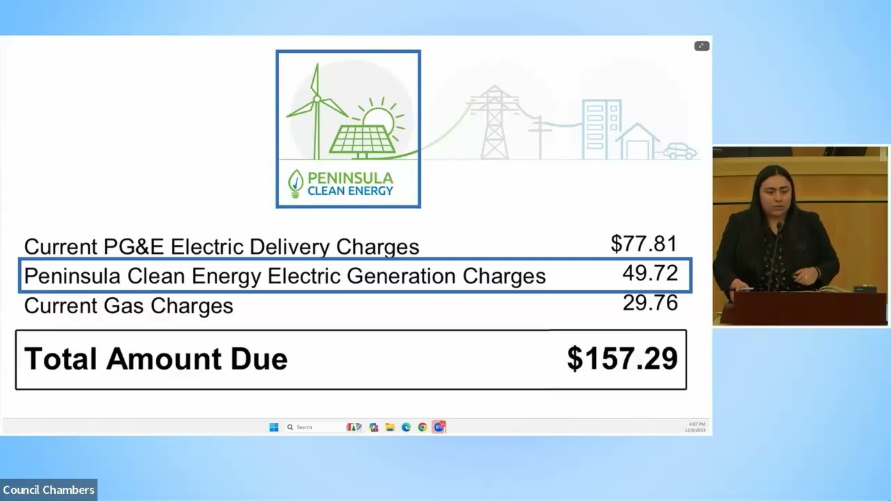 Peninsula Clean Energy event in Foster City on December 9, 2025