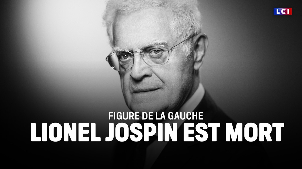 Figure de la gauche, Lionel Jospin est d&eacute;c&eacute;d&eacute;｜LCI