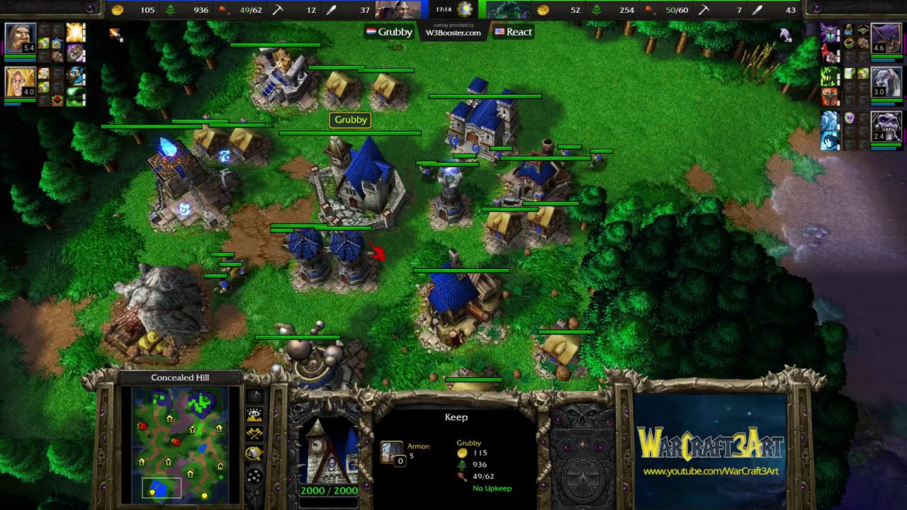 Grubby(HU) vs Barren(UD) - Warcraft 3: Classic - RN8165