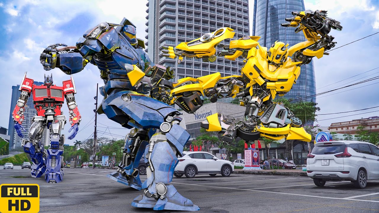 Трансформеры: Optimus Prime & Bumblebee vs Pacific Rim Robot War (фильм 2023)
