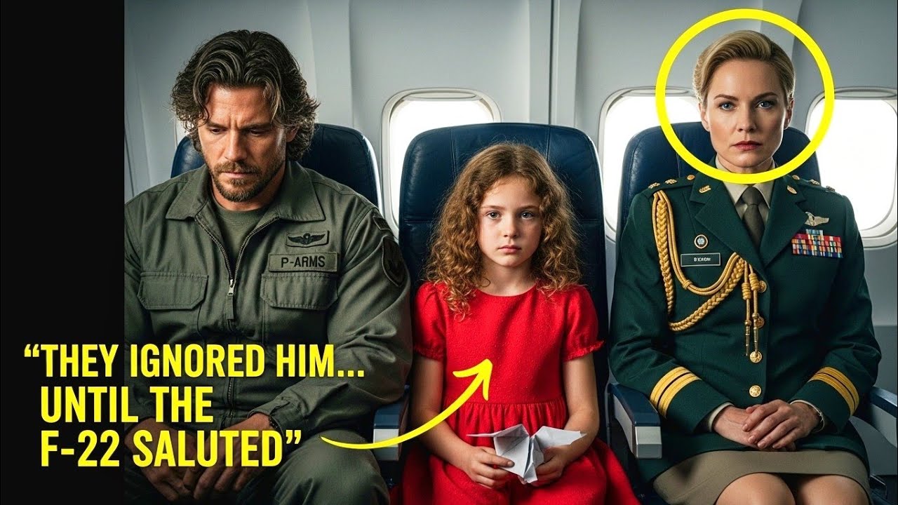Single Dad Janitor in Seat 12F Was Ignored -Until F-22 Elite Command Heard His Call Sign and Saluted