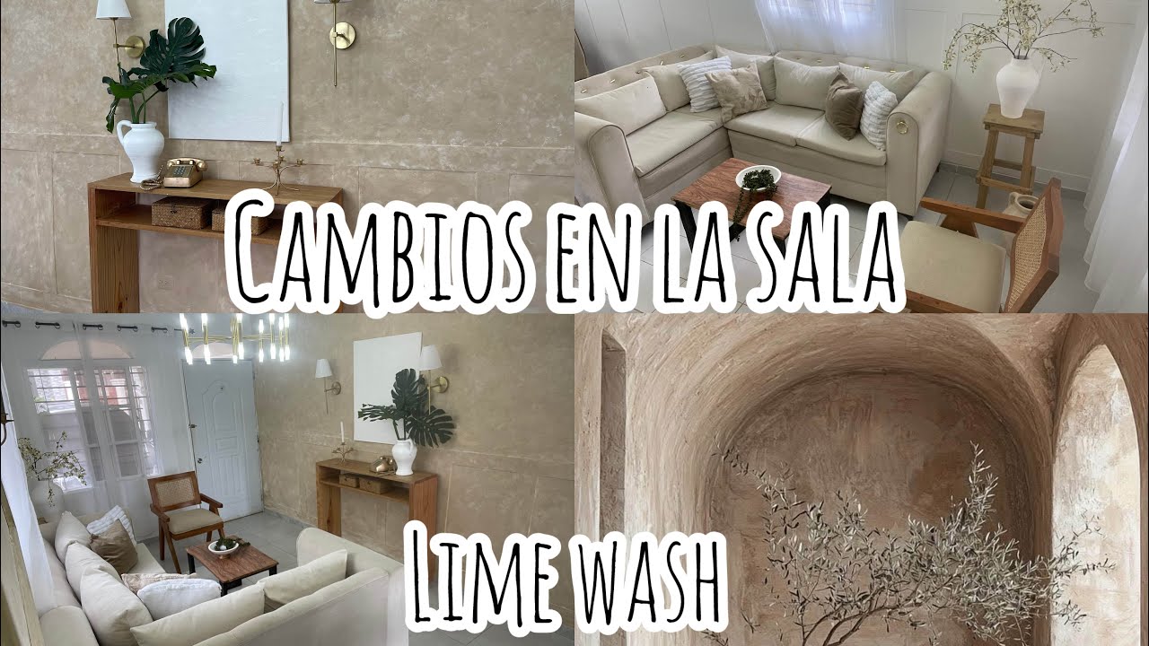 Grandes cambios en la sala / efecto lime wash/ arco en la puerta 