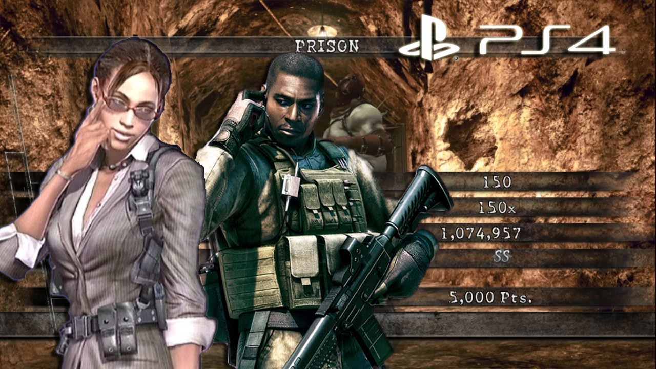 Prison Duo 1,074,957 Sheva Business & Josh | Resident Evil 5 PS4 Mercenaries United