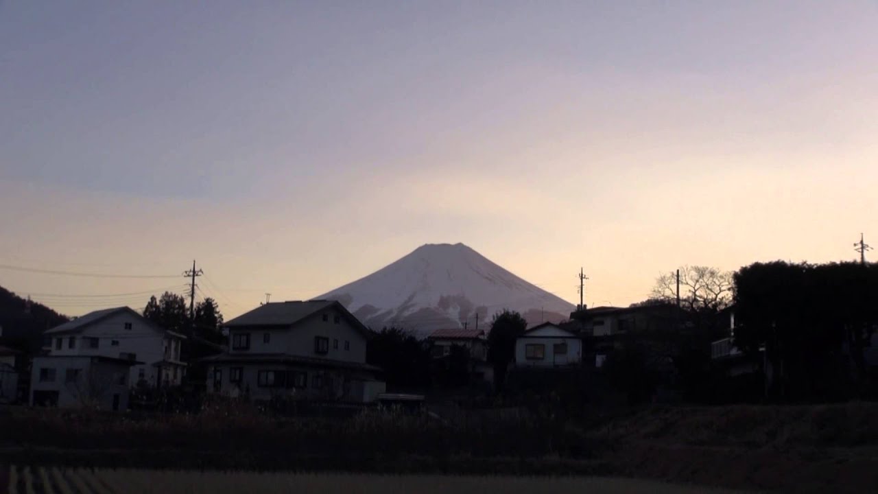 防災行政無線チャイム　山梨県富士吉田市17時「茜色の夕日」（アナログ時）