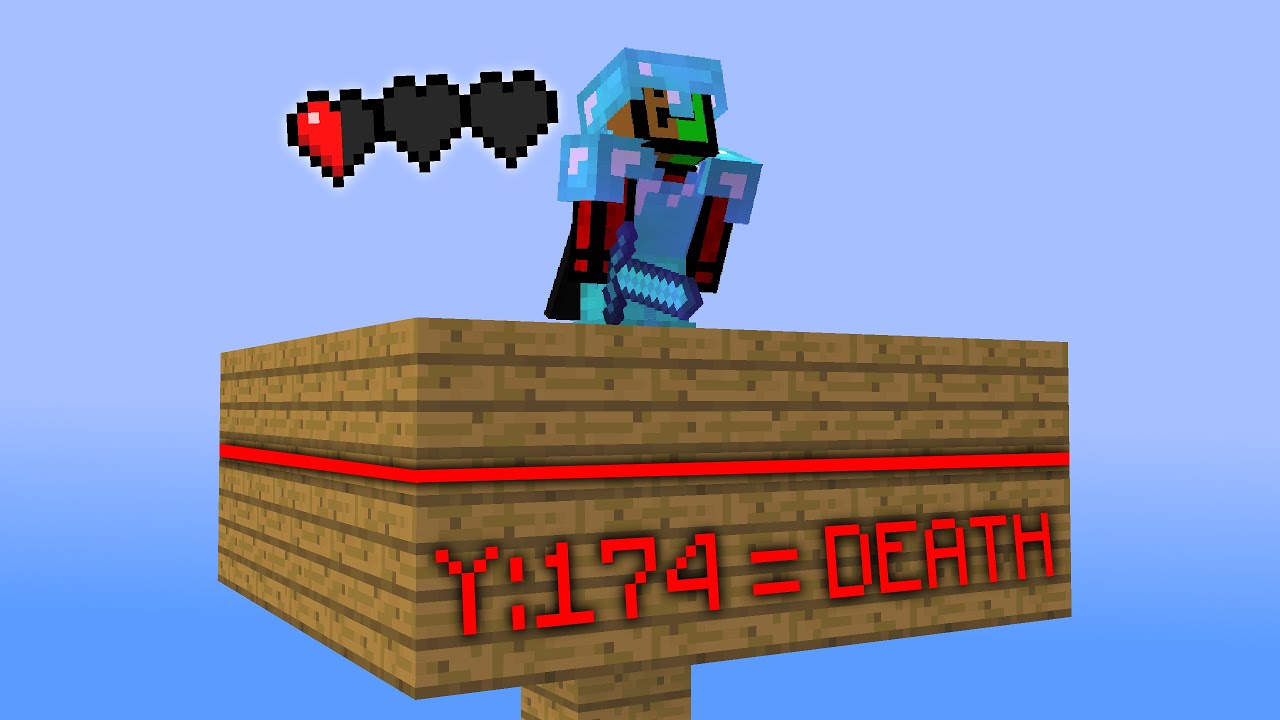 Minecraft UHC but the player at the HIGHEST Y-level DIES every minute + you're in the SKY.
