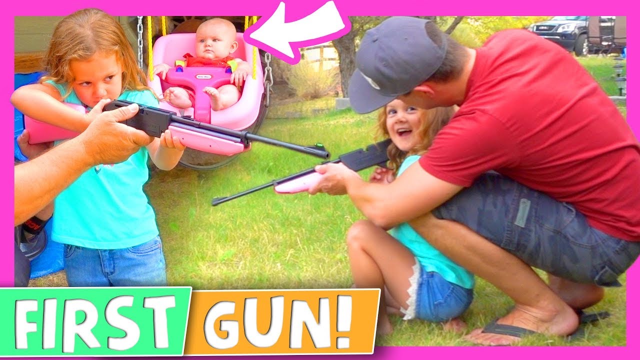 🔫 Kids First Time Shooting A Gun! ⭕️