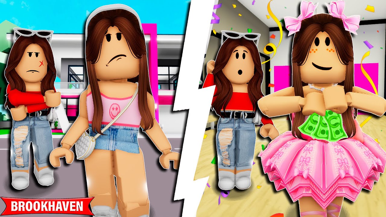 A MENINA REJEITADA PELA MÃE VIROU BAILARINA | Historinhas Brookhaven Roblox Bibi e Lud