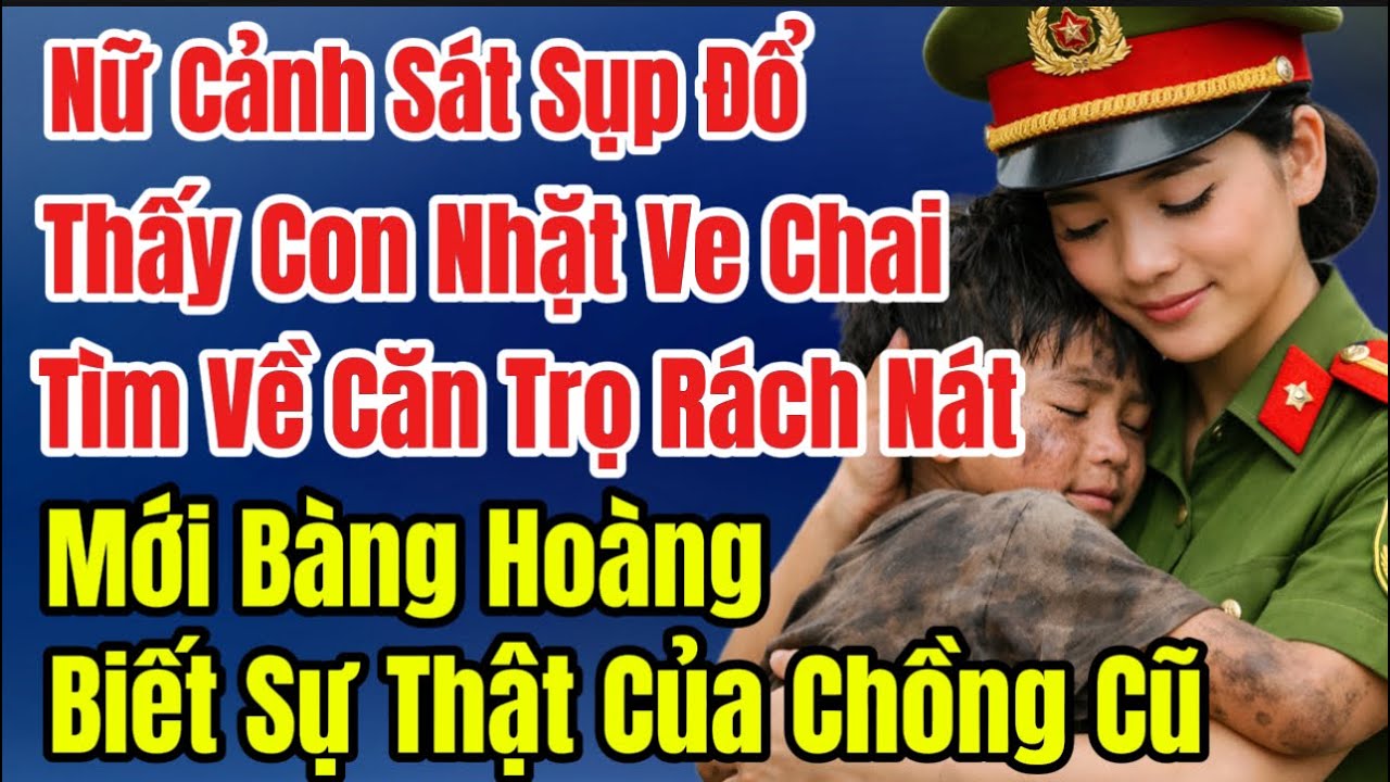 Nữ Cảnh Sát Sụp Đổ Thấy Con Nhặt Ve Chai,Tìm Về Căn Trọ Cũ,Mới Bàng Hoàng Biết Sự Thật Của Chồng Cũ