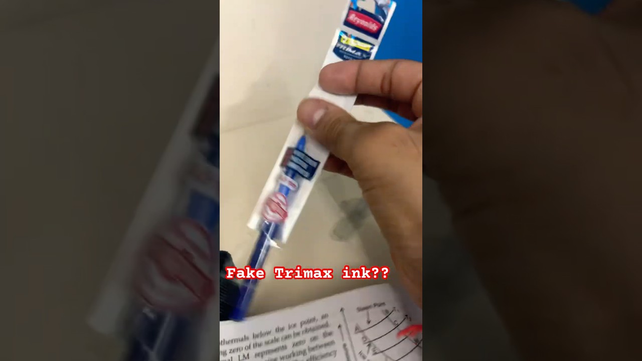 Fake Trimax Refill? How To Identify?? #trimax #reynolds #pen