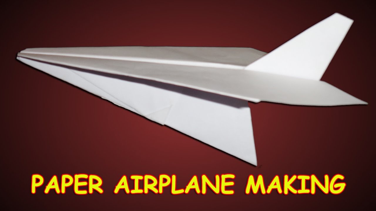 Paper Airplane Making ► The most Common and Easiest Paper Plane in The World That Fly Far.