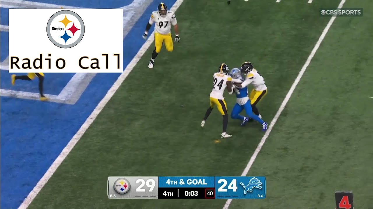 Steelers Radio Broadcast of the Steelers-Lions Ending | 2025 NFL
