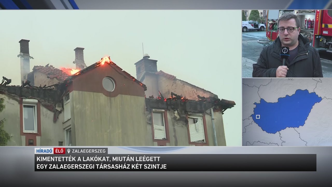 Leégett egy zalaegerszegi társasház két felső emelete