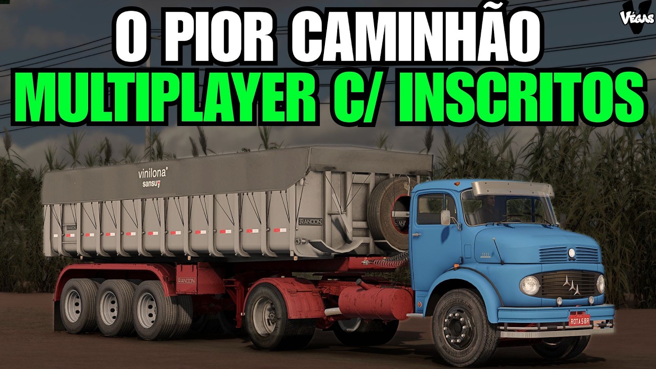 ets2 - escolhi o caminhão mais fraco do jogo - mapa EAA Multiplayer