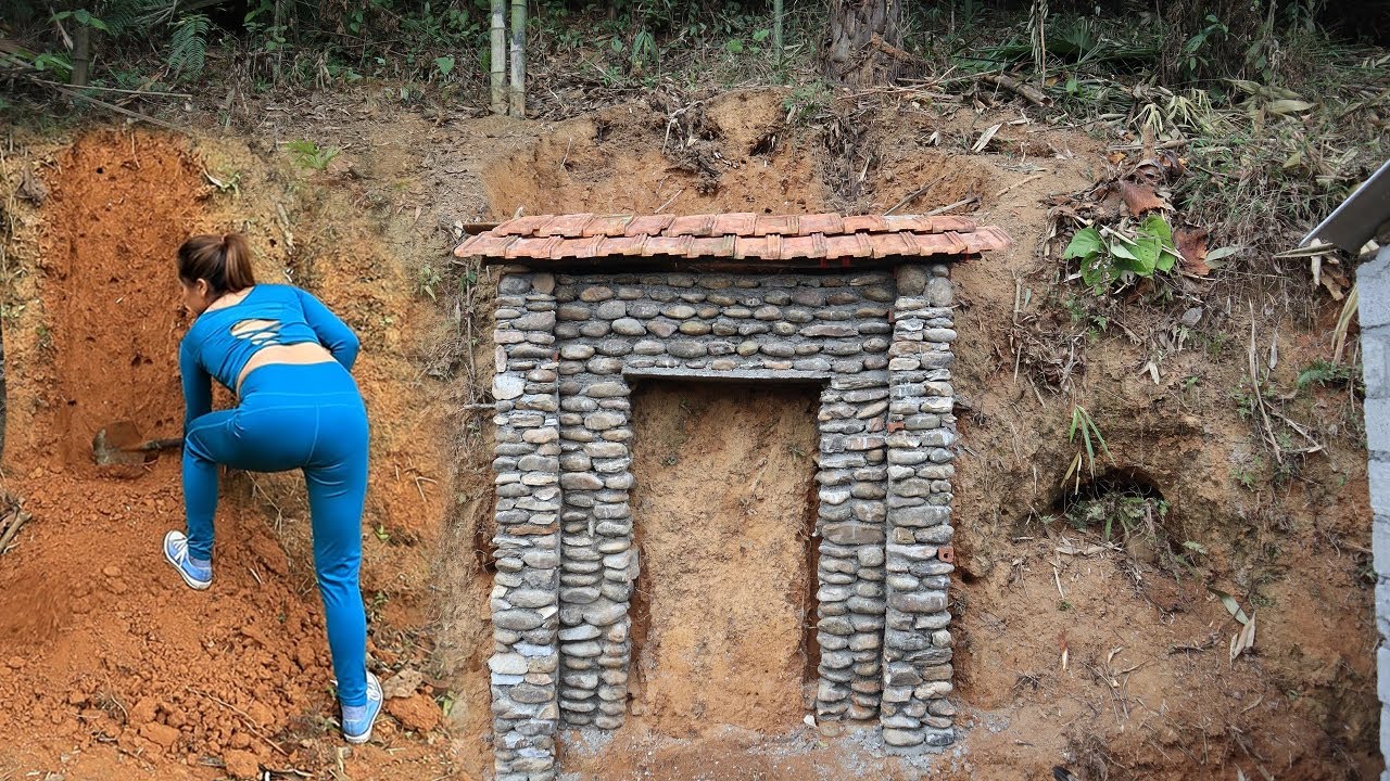 Build tunnel entrance - Dig tunnels underground - Building daily life