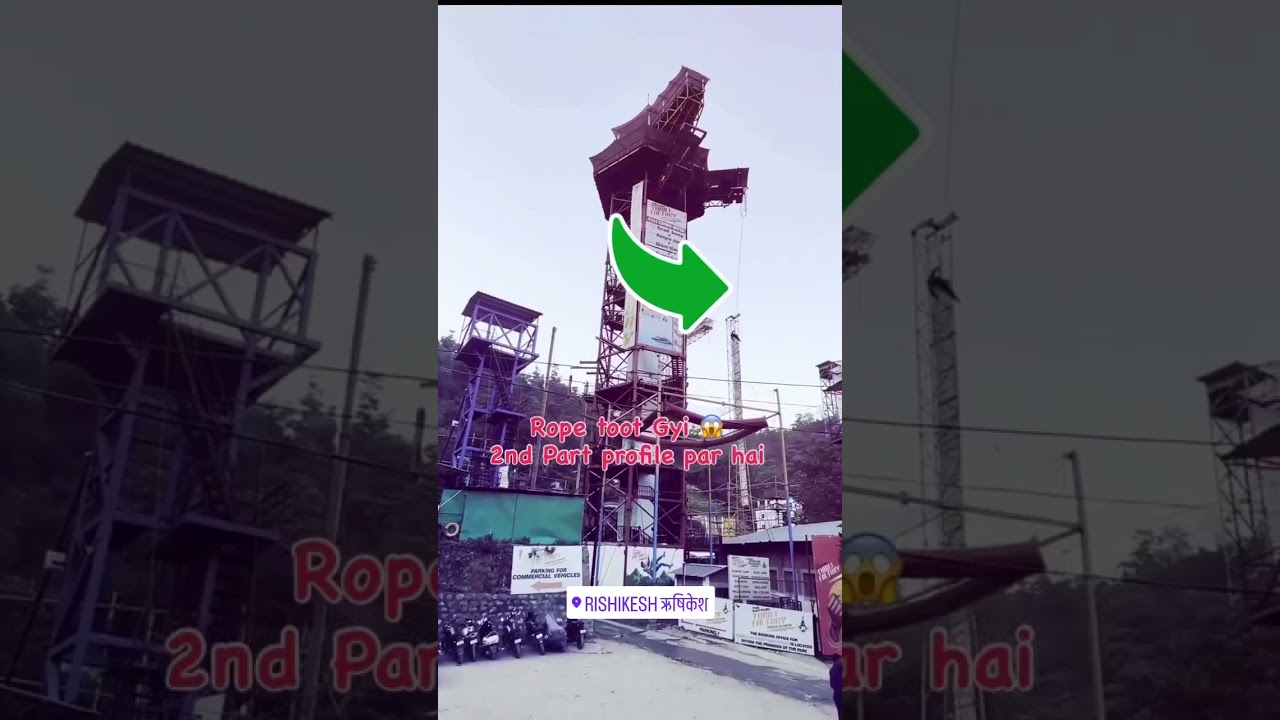 Rishikesh Bungee jumping Live Incident #rishikesh #bungeejumpinginrishikesh