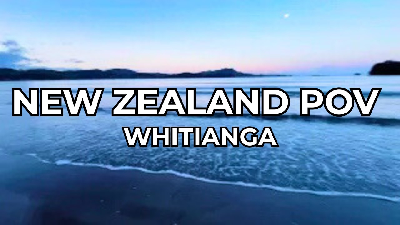 Sunset to Moonlight POV Beach Walk 4K - New Zealand Ocean Sounds