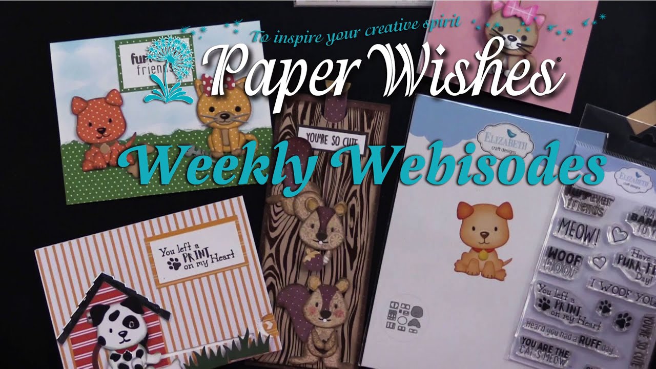 Slider + Pull Tabs Critters Dies by Elizabeth Crafts | PaperWishes.com
