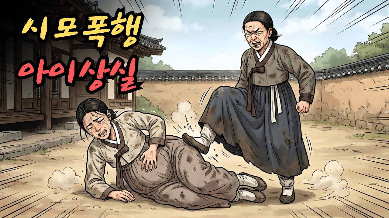 잔인한 시어머니는 임신한 며느리의 배를 발로 찼고, 며느리는 고통스러운 복수심에 아이를 잃었다. | 민담 | 전설 | 설화 | 옛날이야기