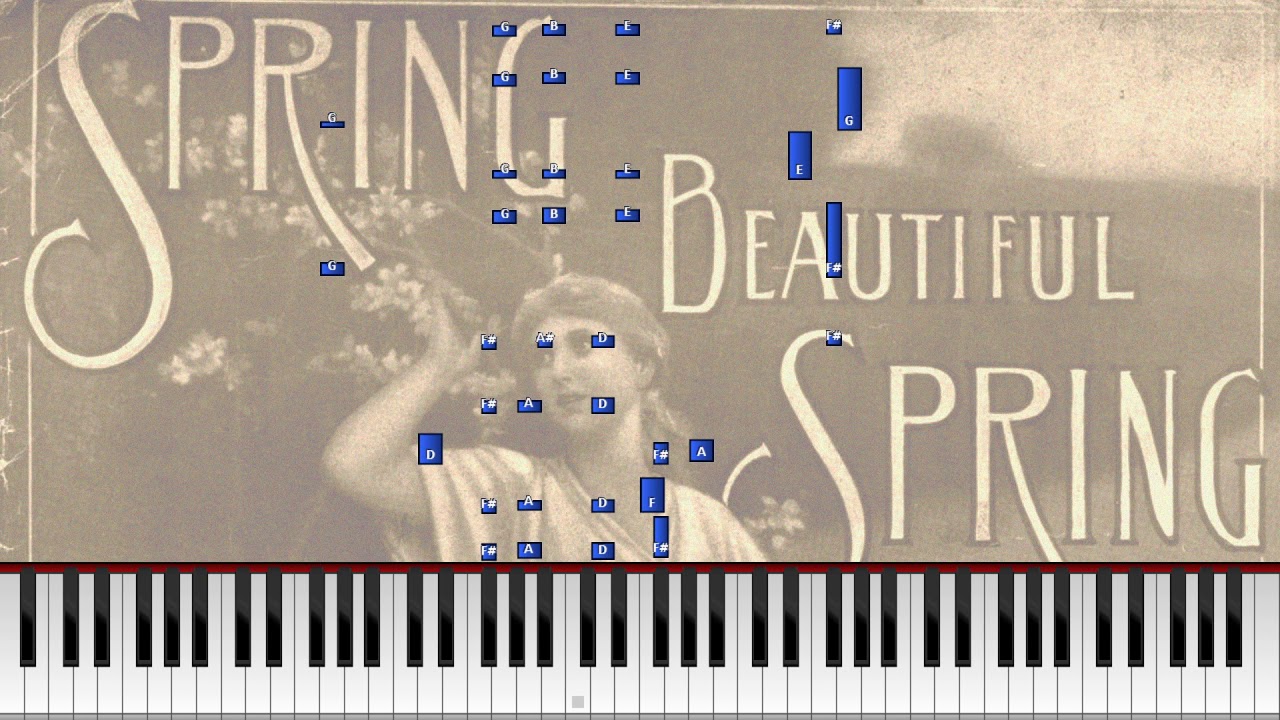 Paul Lincke - Spring, Beautiful Spring / O Frühling, wie bist du so schön [Piano Tutorial]
