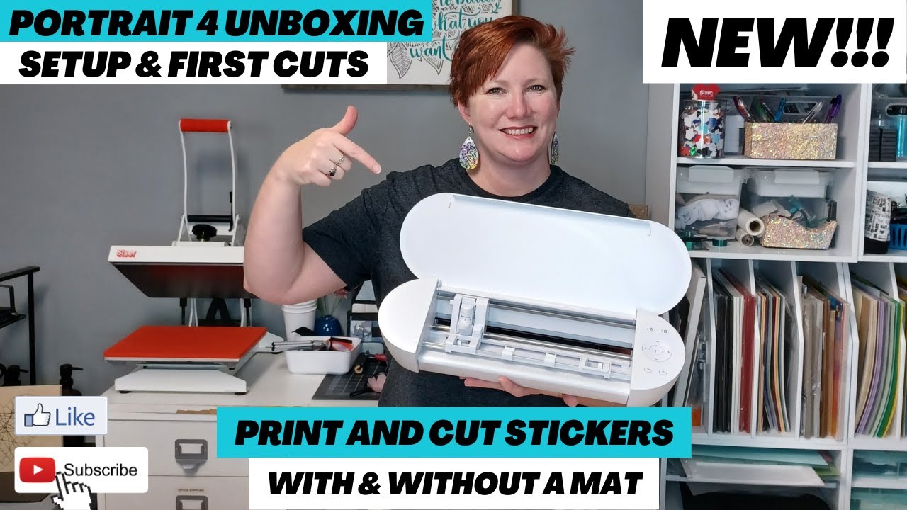 Silhouette Portrait 4 Unboxing & Setup | Print & Cut With or Without a Mat