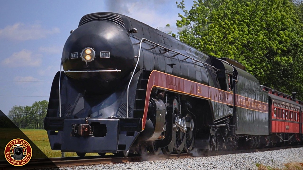 Norfolk & Western 611 and 475: The Queen's Farewell Tour (4K)
