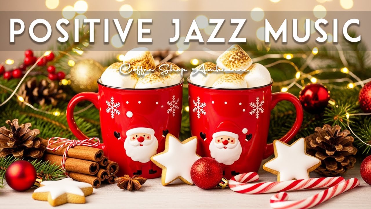 Positive Jazz Music 🎶 Coffee Shop Ambiance & Smooth Bossa Nova instrumental for Studying