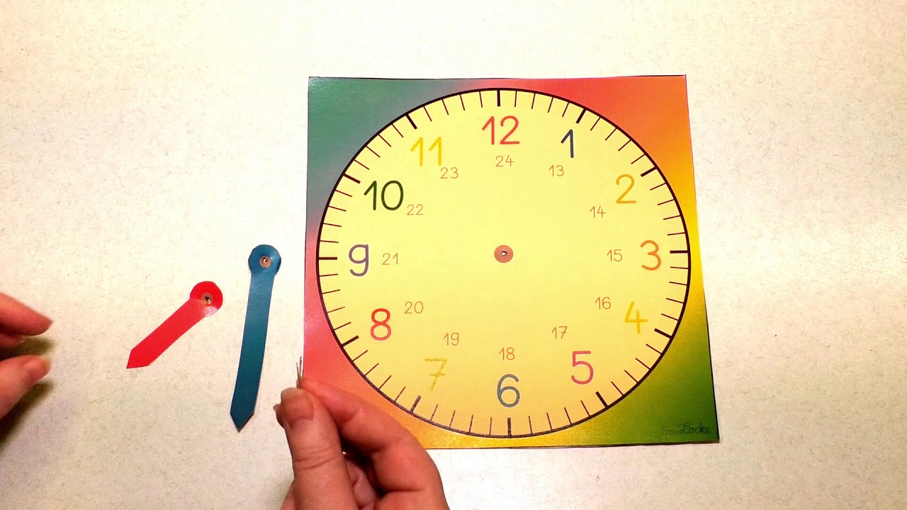 Uhr basteln