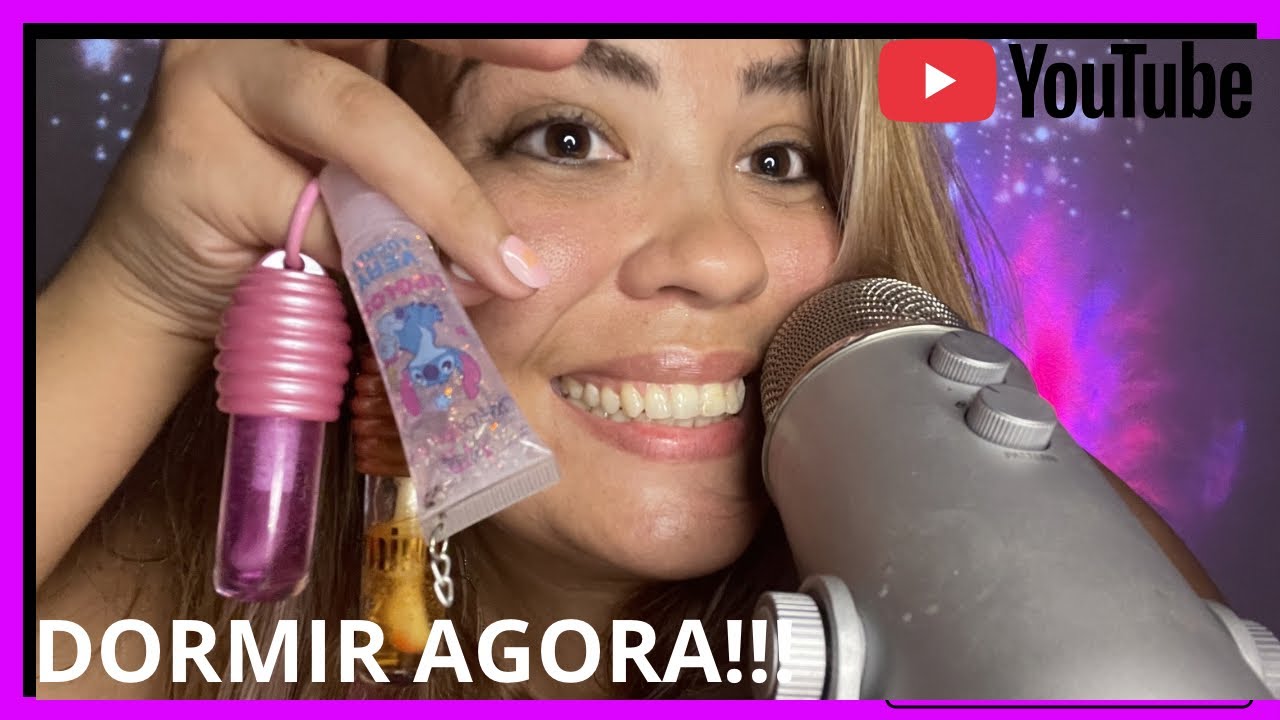 ASMR• teste + gloss. Dormir rápido. 