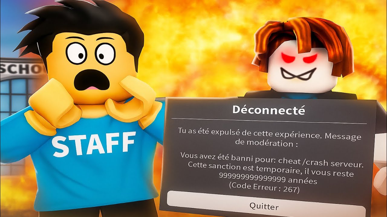 JE RENDS FOU LES STAFF SUR SCHOOL FR RP ROBLOX 🤯🤣