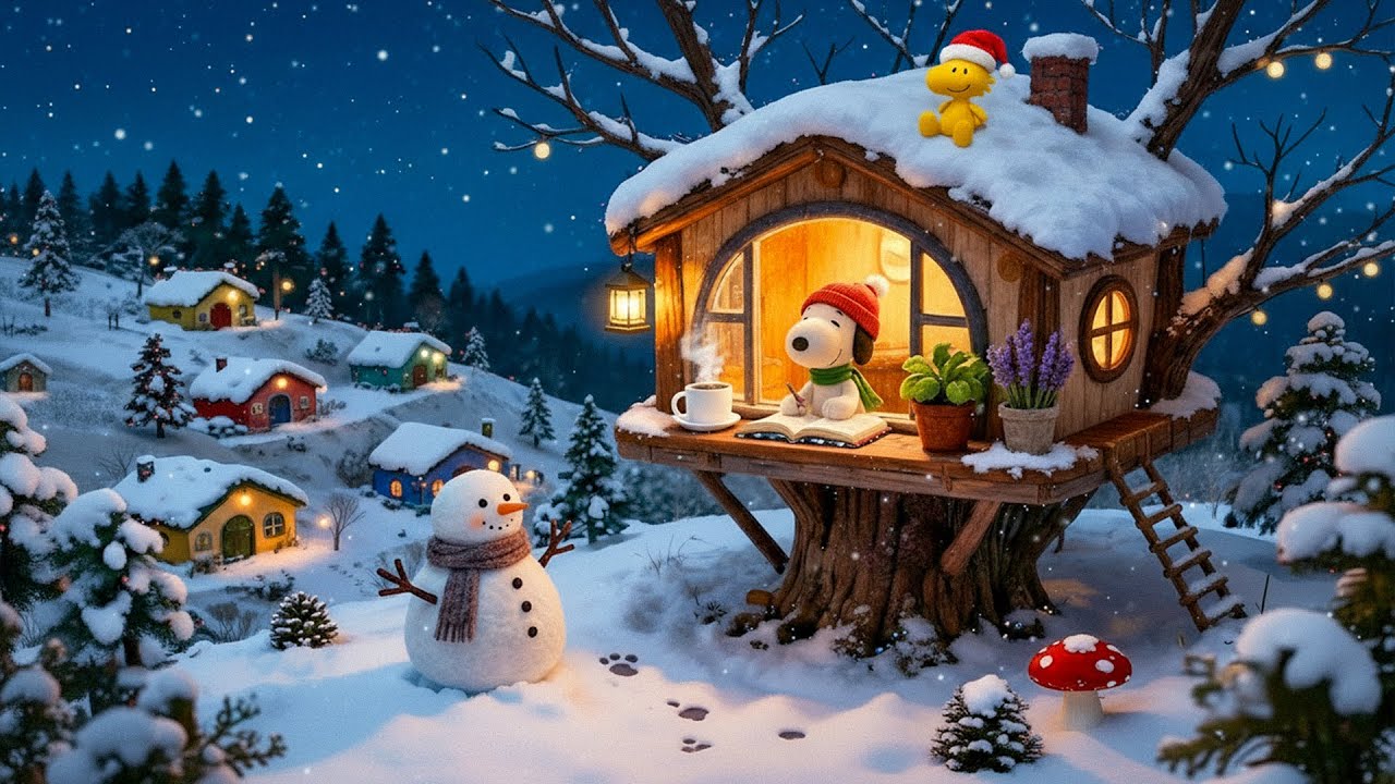 Cozy Snowy Night ❄️🌙 Cozy Lofi Study Beats for Focus & Calm