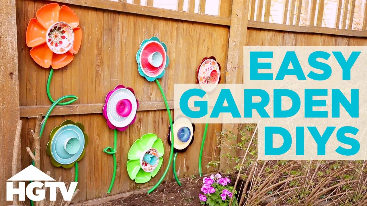 3 Upcycled DIY Garden Decorations | Gardening Tips | HGTV