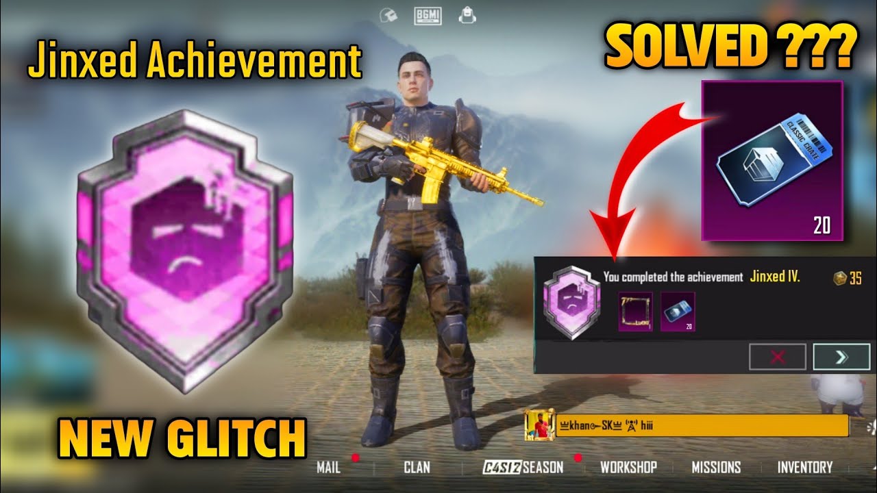 How To Complete Jinxed Achievement In Bgmi | Jinxed Achievement In Bgmi