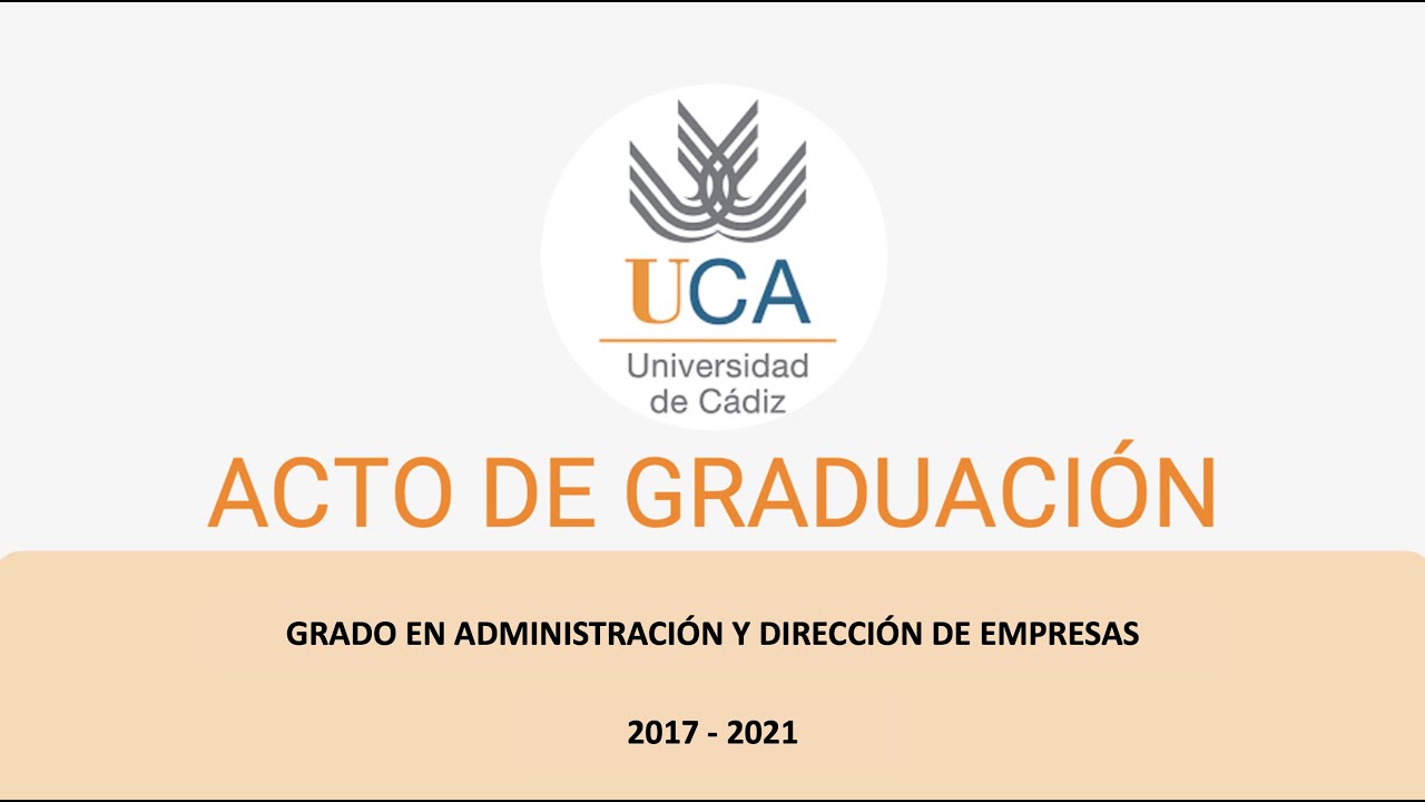 Graduación Administración y Dirección de Empresas. Campus de Algeciras