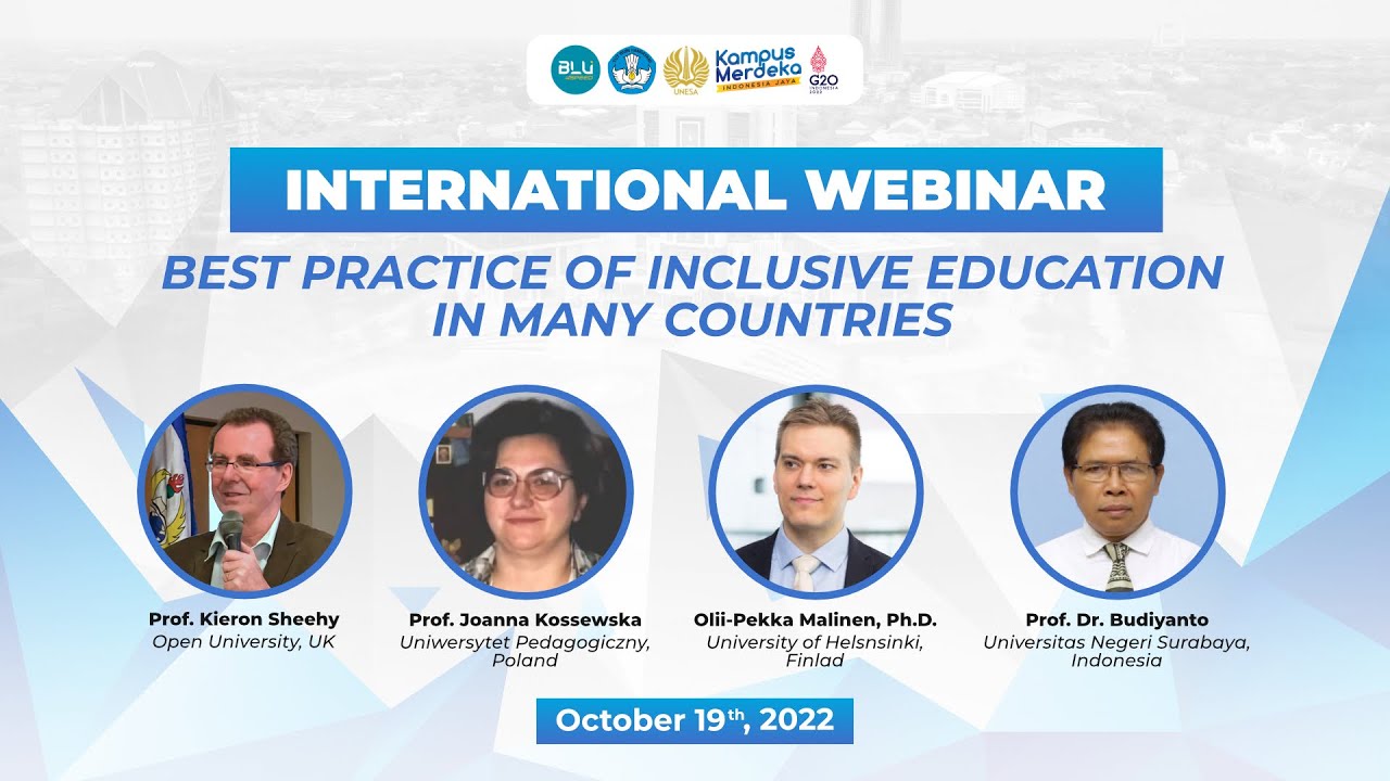 International Webinar - Best Practices of Inclusive Education in Many Countries