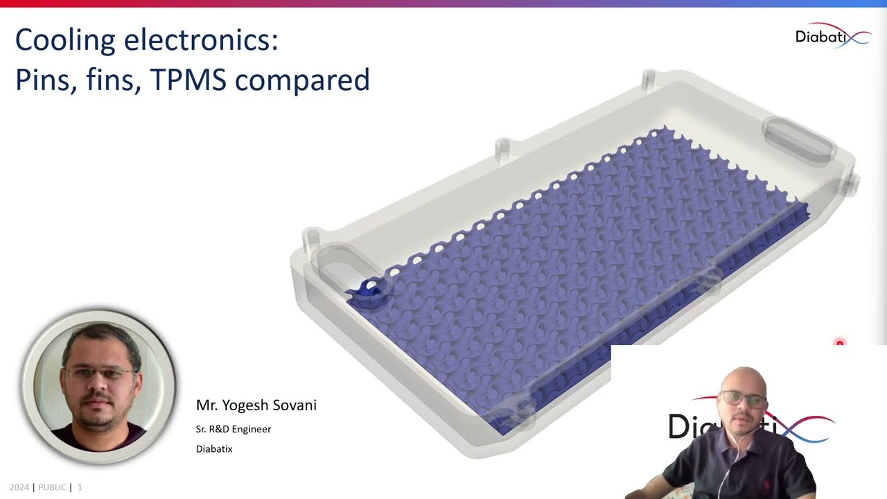 Cooling electronics: Pins, fins, gyroids compared | Diabatix Webinars