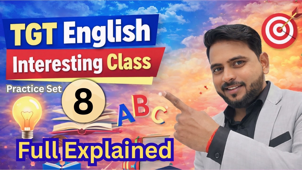 Score 100% in TGT English Literature | Practice Set & Detailed Solutions #tgt2026 #english 