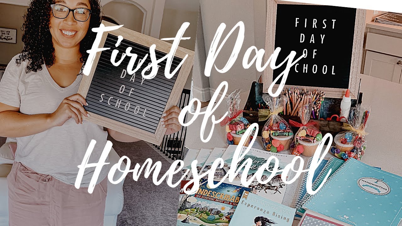 FIRST DAY OF HOMESCHOOL 2020-2021 // BACK TO SCHOOL // Day In The Life: New Homeschool Mom of 4