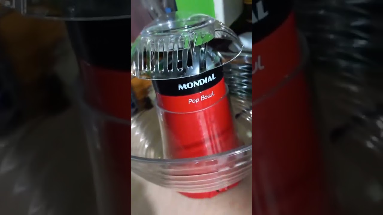 Pipoqueira de Cinema em Casa! Pipoca sem &oacute;leo em minutos! 🍿 #PipoqueiraEl&eacute;trica