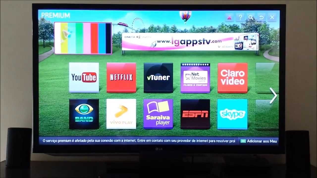 Smart TV LG LM 6200 Apresentação Tela Home