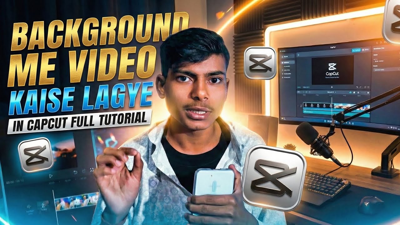 CapCut Me Background Me Video Kaise Lagaye | Mobile Editing Tutorial Hindi | Bindas Edit