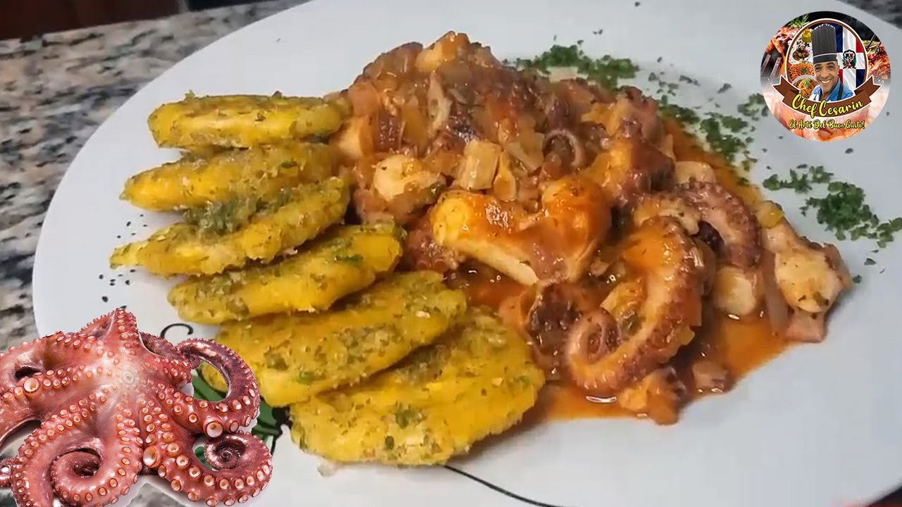 Pulpo a la Criolla Dominicano, Chef Cesarin.
