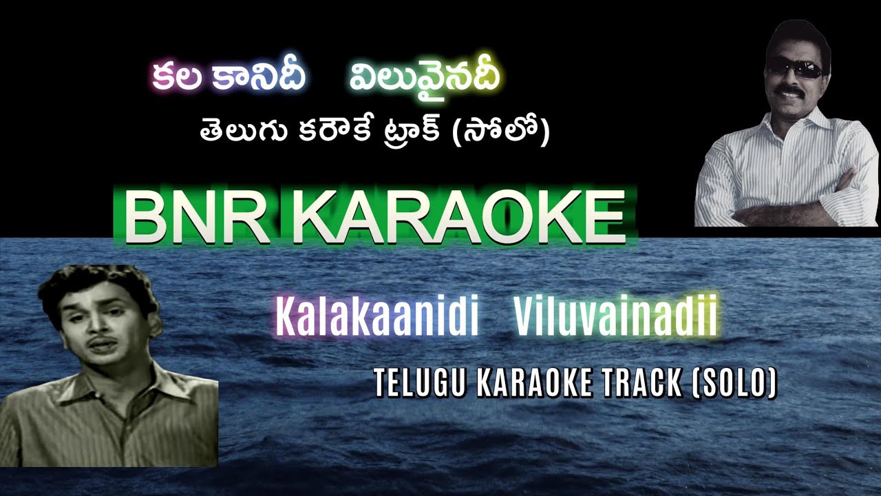 Kalakanidi Viluvainadi Solo Karaoke | Velugu Needalu 1961 | Pendyala | Sri Sri | Ghantasala | ANR