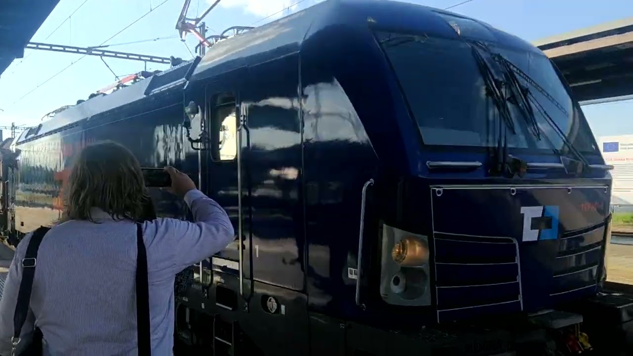 Vlak TGV průjezd Kolínem
